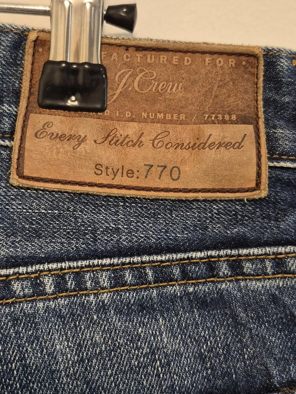 J.Crew 770 Straight Jeans Kaihara Japanese Denim Blue Dark Wash Men's Sz 29x32